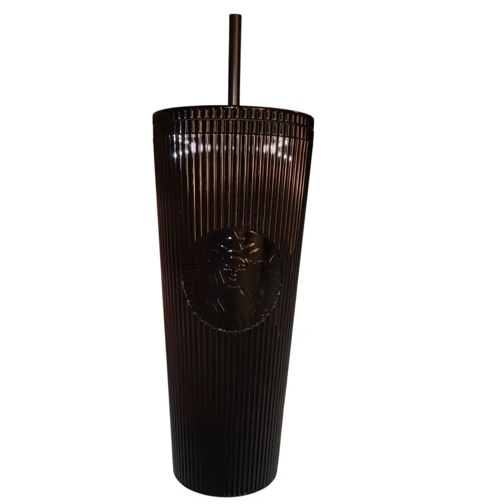 Starbucks Black Tumbler with Straw